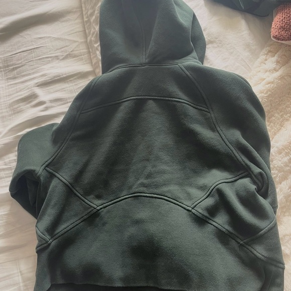 lululemon Green Scuba Hoodie with Gold Accents AND matching Lululemon Joggers - Picture 2 of 5